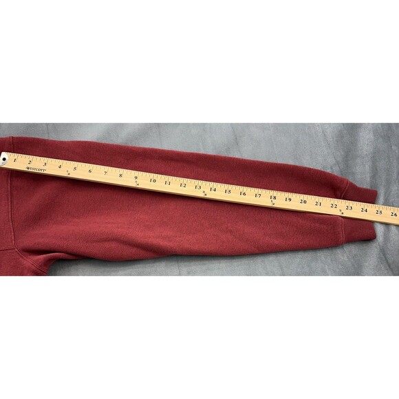 Columbia Pullover Mens XL Red Half Zip Fleece Lined Casual Sweater Outdoors - Picture 11 of 11